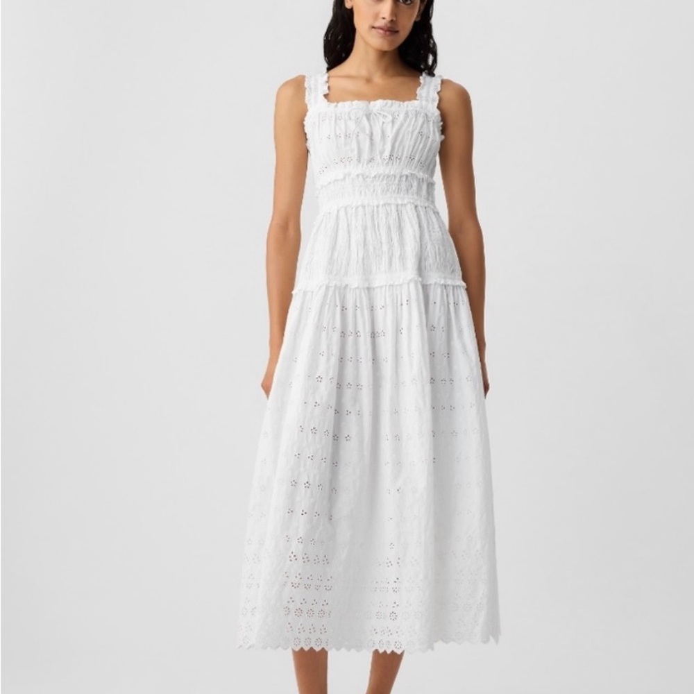 Gap Doen white lace midi dress